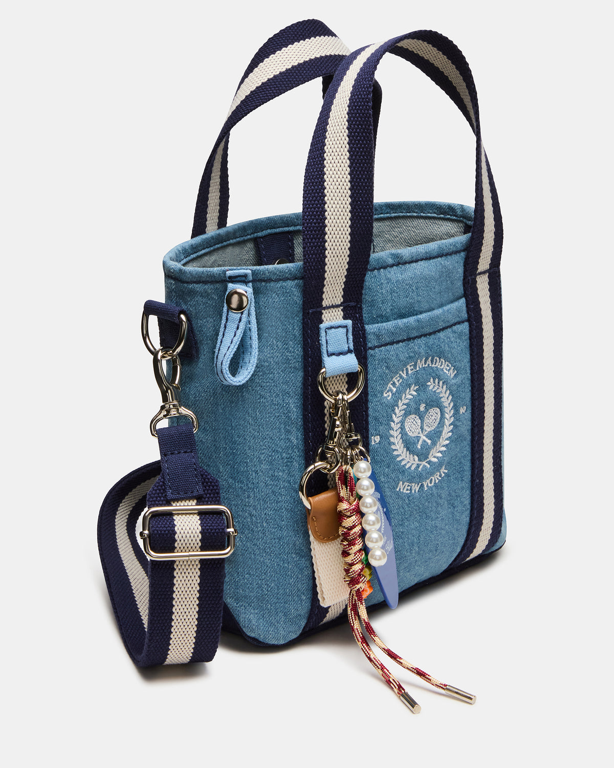 COLLEGE Bag Denim Top-Handle Crossbody Tote Handbag