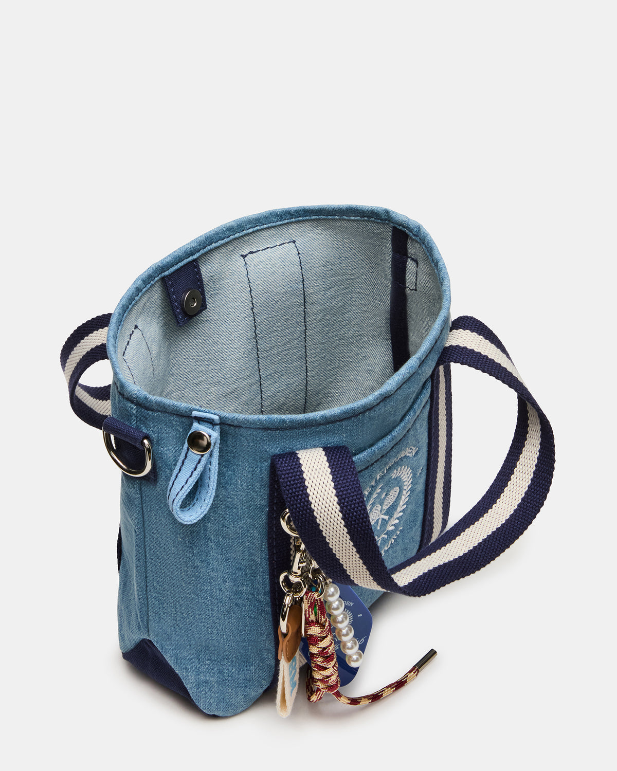 COLLEGE Bag Denim Top-Handle Crossbody Tote Handbag
