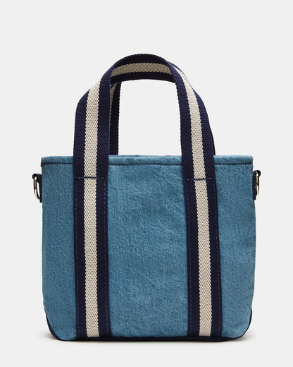 COLLEGE Bag Denim Top-Handle Crossbody Tote Handbag
