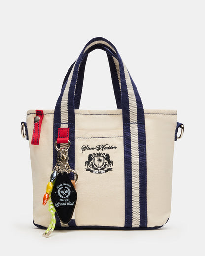 COLLEGE Bag Natural Top-Handle Canvas Crossbody Tote Handbag