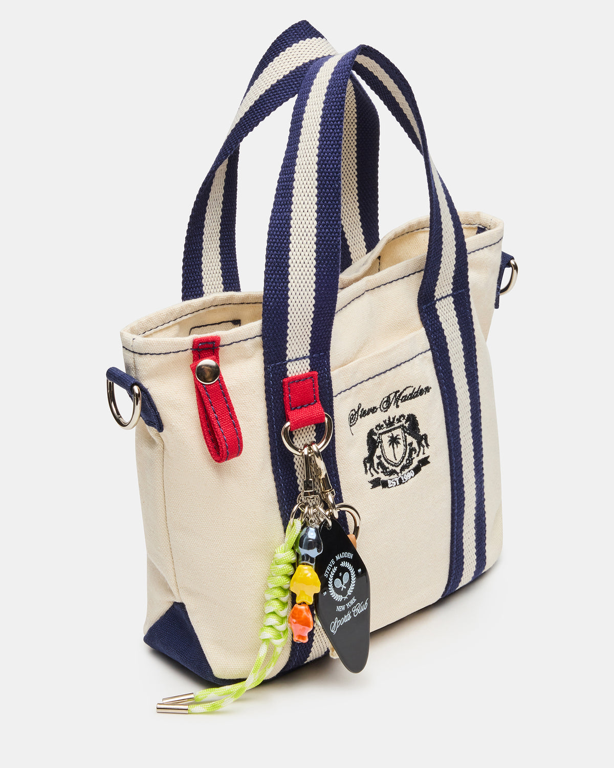COLLEGE Bag Natural Top-Handle Canvas Crossbody Tote Handbag