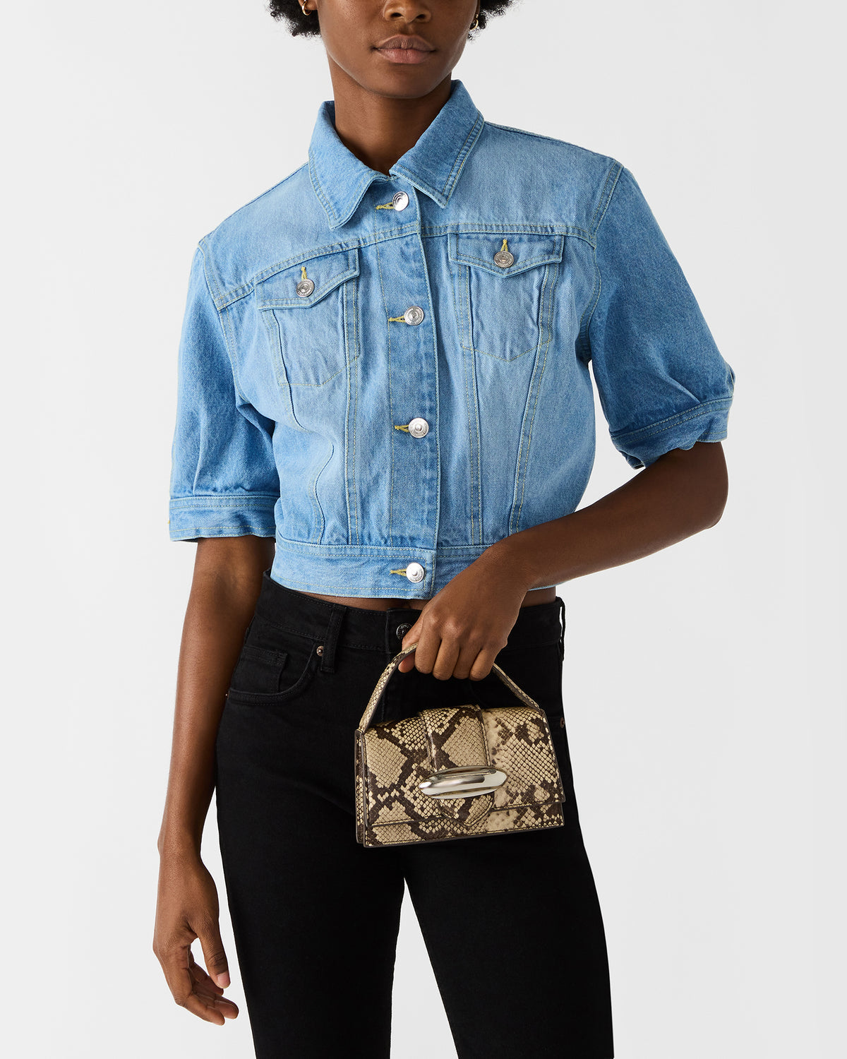 MISHELL Bag Natural Multi Top-Handle Mini Handbag