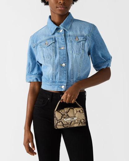 MISHELL Bag Natural Multi Top-Handle Mini Handbag