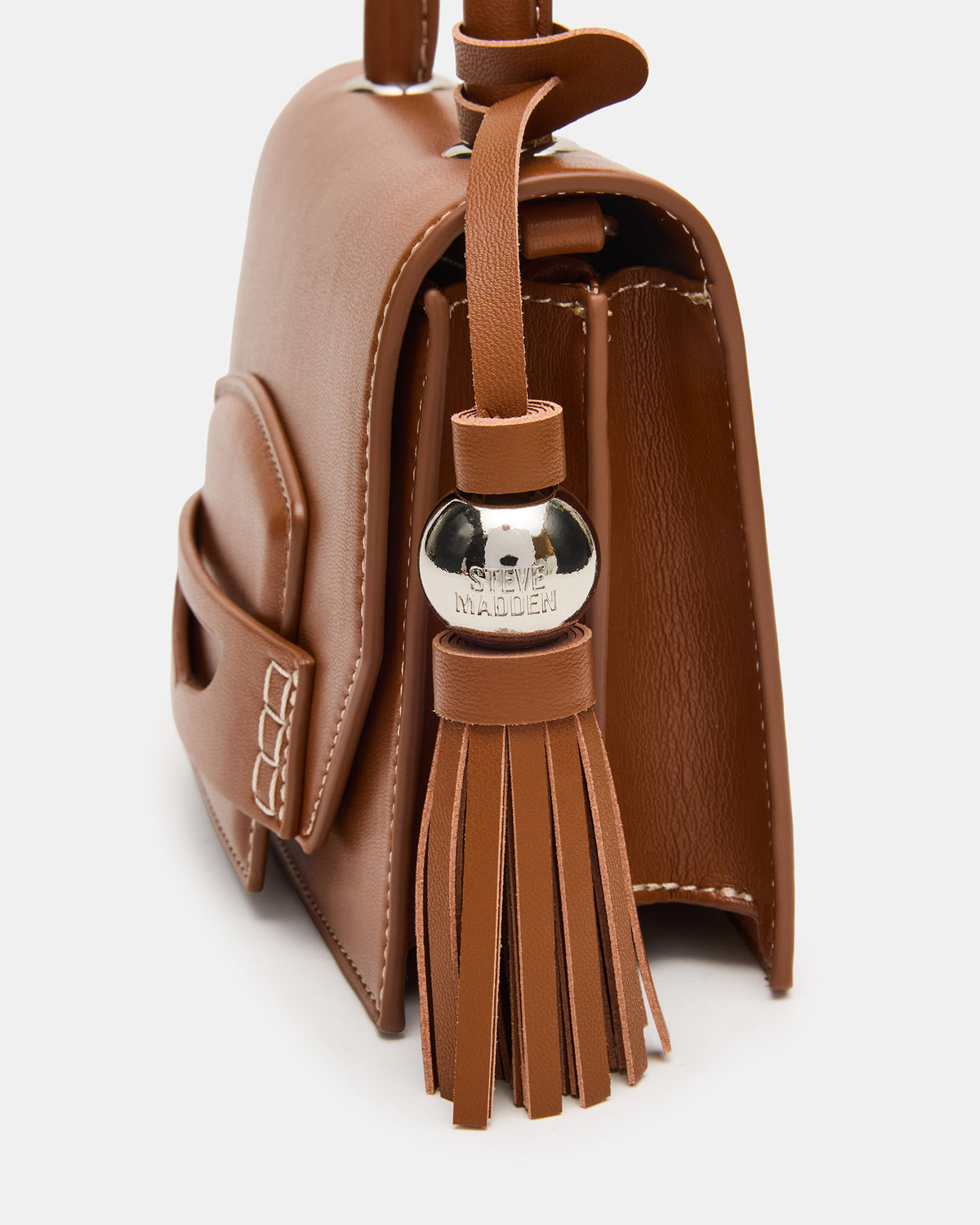 PREPPY Bag Toffee Structured Top-Handle Penny Loafer Crossbody Handbag