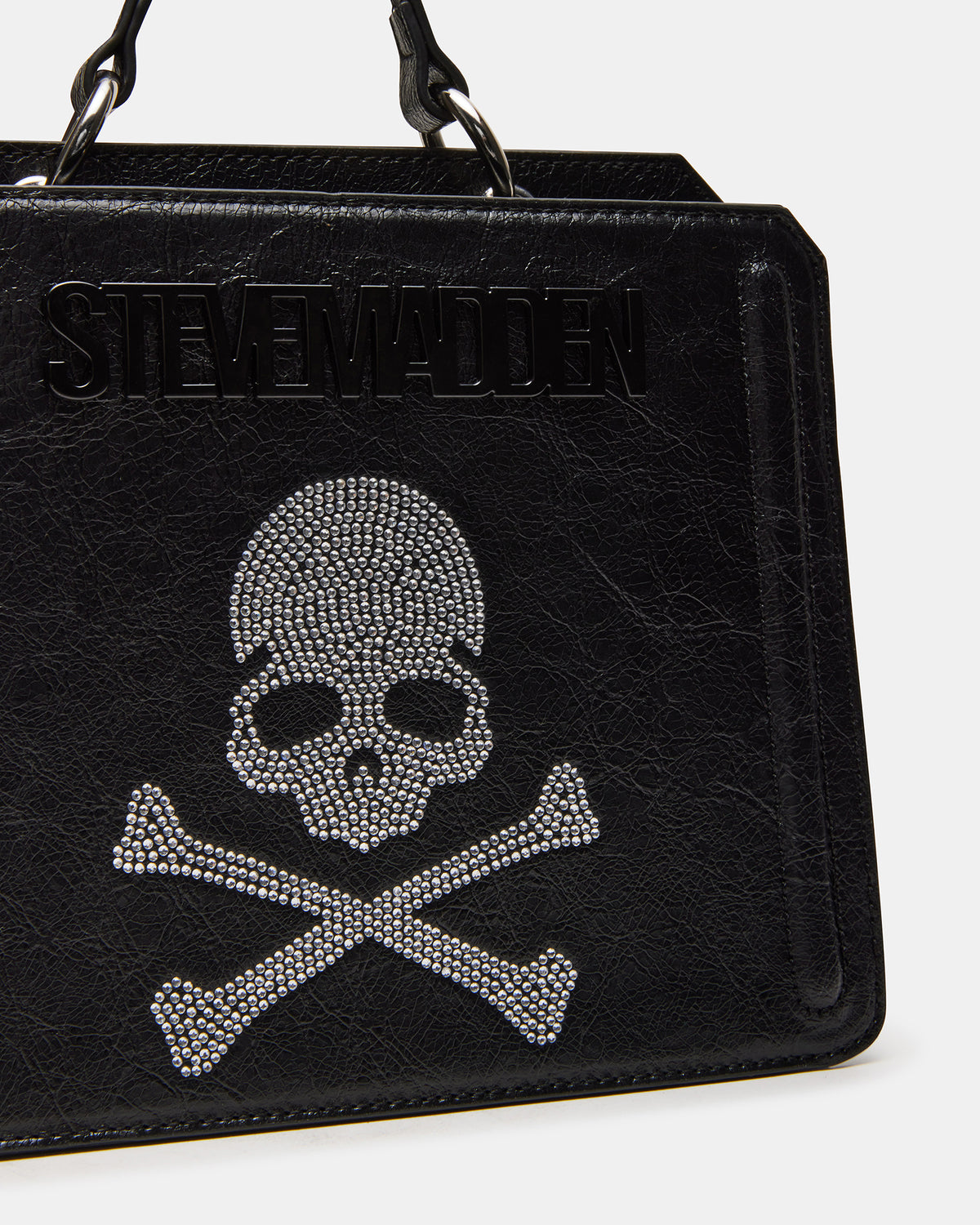 EVELYN Skull Bag Black Top Handle Crossbody Bag