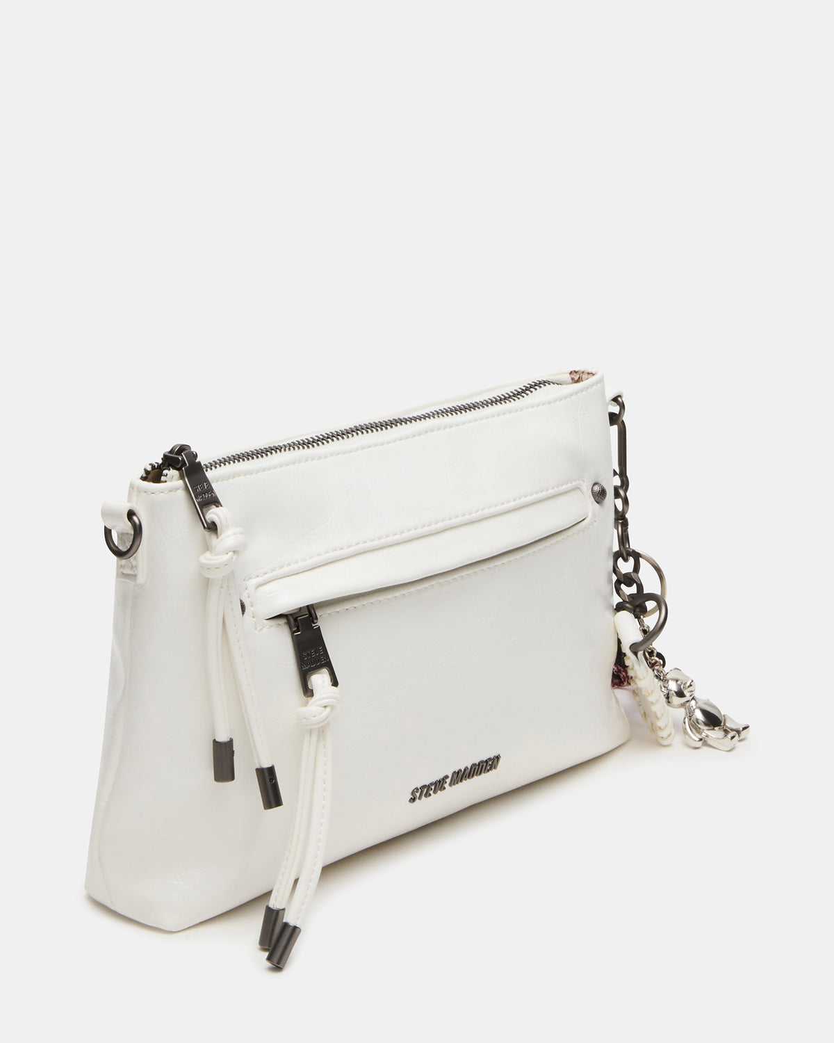 JONY Bag White Top-Zipper Crossbody Handbag