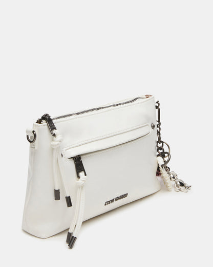 JONY Bag White Top-Zipper Crossbody Handbag