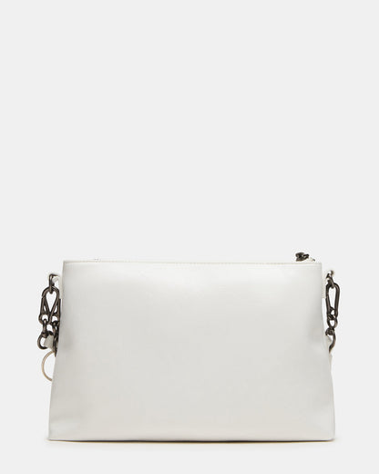 JONY Bag White Top-Zipper Crossbody Handbag
