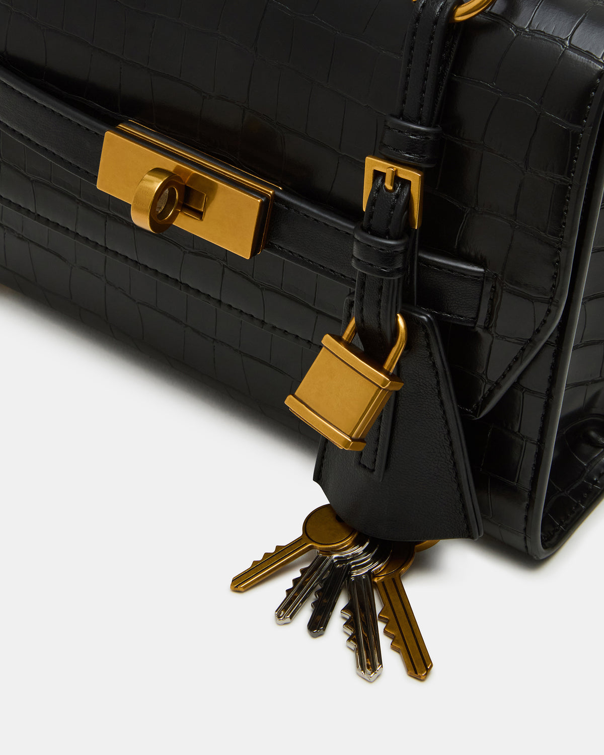 ELLOISE Bag Black Structured Mini Crossbody Handbag