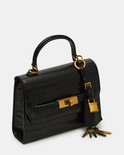 ELLOISE Bag Black Structured Mini Crossbody Handbag