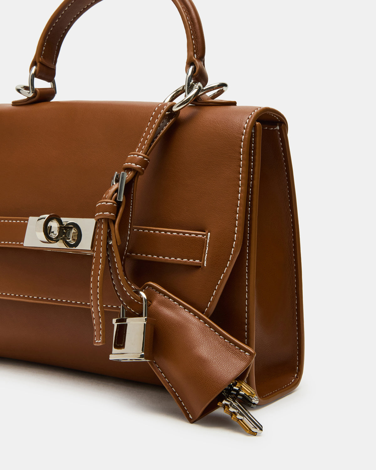 ELLOISE Bag Cognac Structured Mini Crossbody Handbag