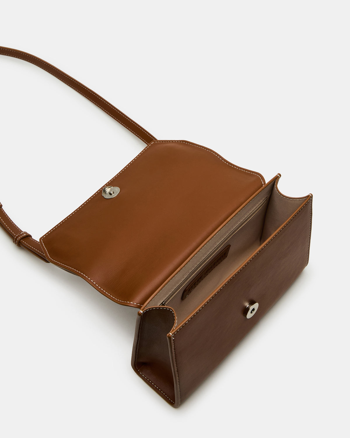 ELLOISE Bag Cognac Structured Mini Crossbody Handbag