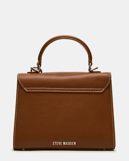 ELLOISE Bag Cognac Structured Mini Crossbody Handbag