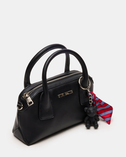 MELODIE Bag Black Dome Satchel Top-Handle Crossbody Handbag