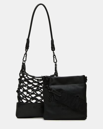 ARDA Black/Black Women's Crossbody Pouch Handbag