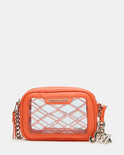 JELLY Bag Orange Clear Camera Crossbody Handbag