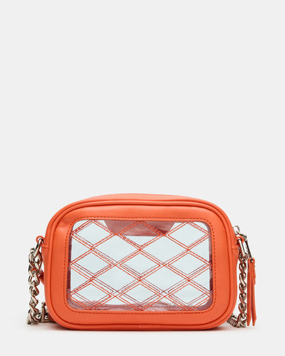 JELLY Bag Orange Clear Camera Crossbody Handbag