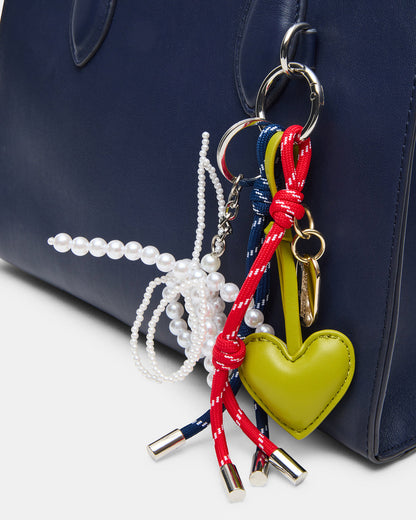 CALLEB Bag Navy Structured Tote Crossbody Handbag