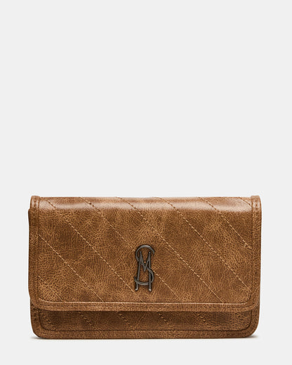 RELAX Bag Pecan Logo Chain Strap Crossbody Handbag