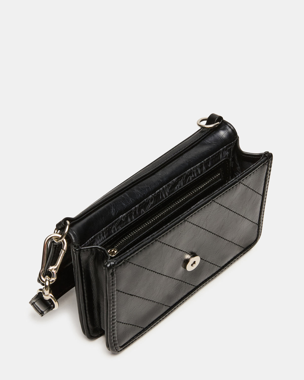 RELAX Bag Black Logo Chain Strap Crossbody Handbag