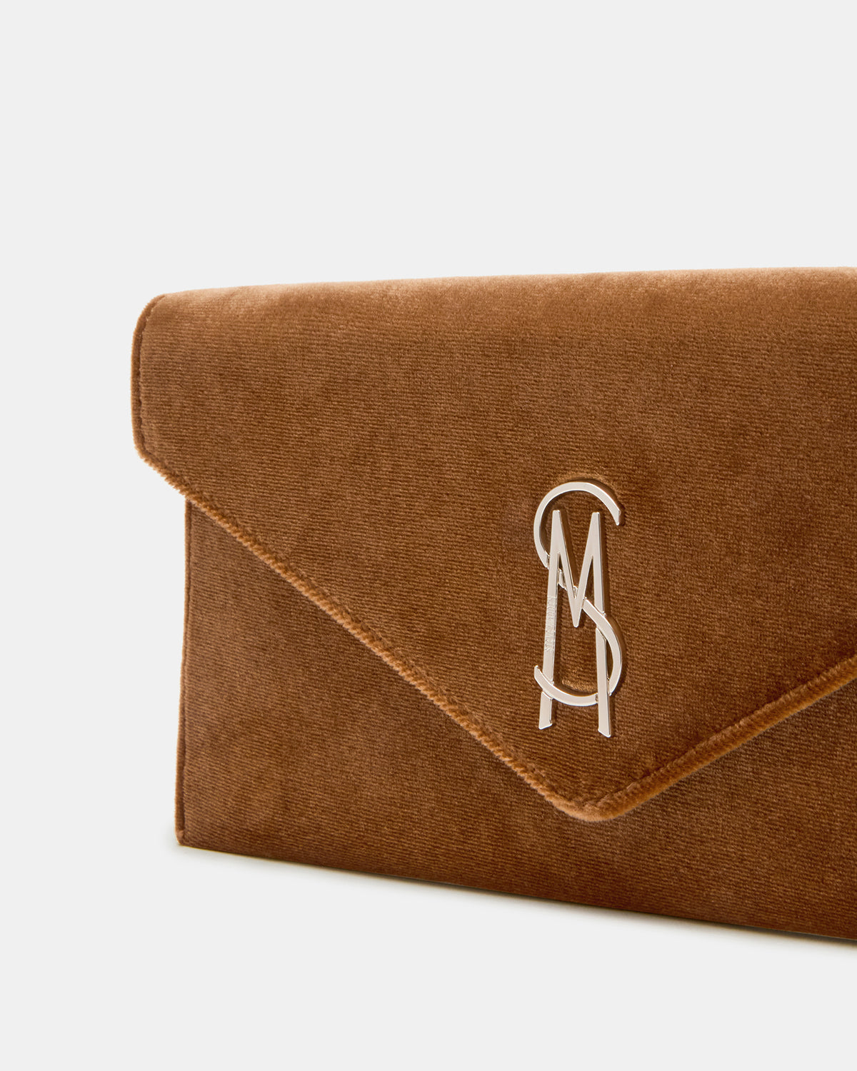 SMOOTH Bag Rust Fabric Envelope Logo Crossbody Clutch Handbag