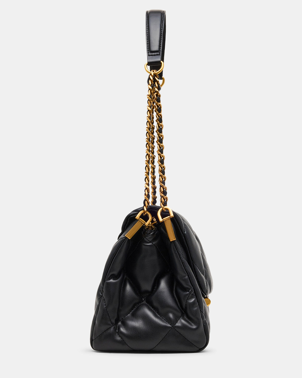 COLETTE Bag Black/Gold Quilted Chain Shoulder Handbag