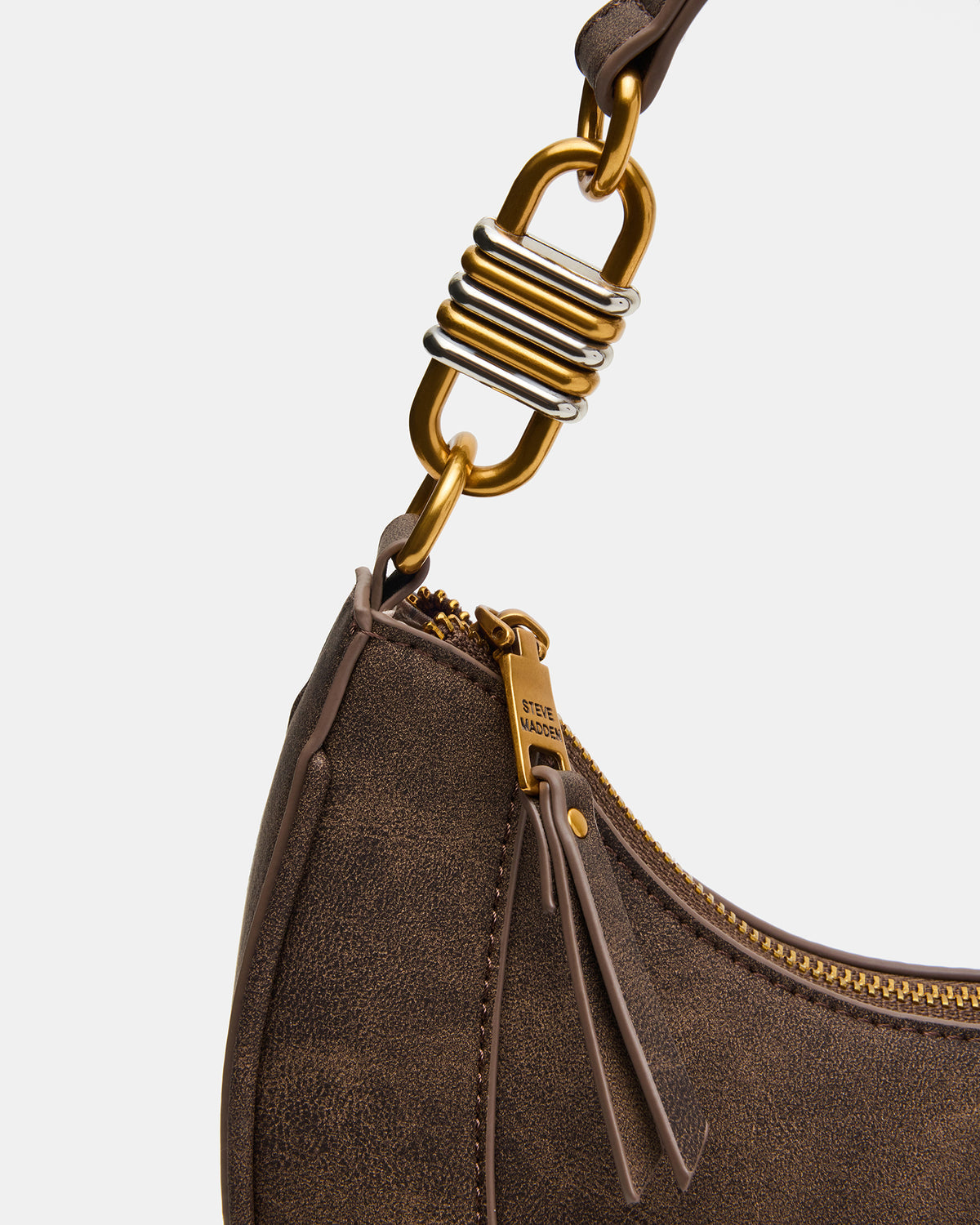 LOHAN Bag Brown Structured Hobo Shoulder Handbag