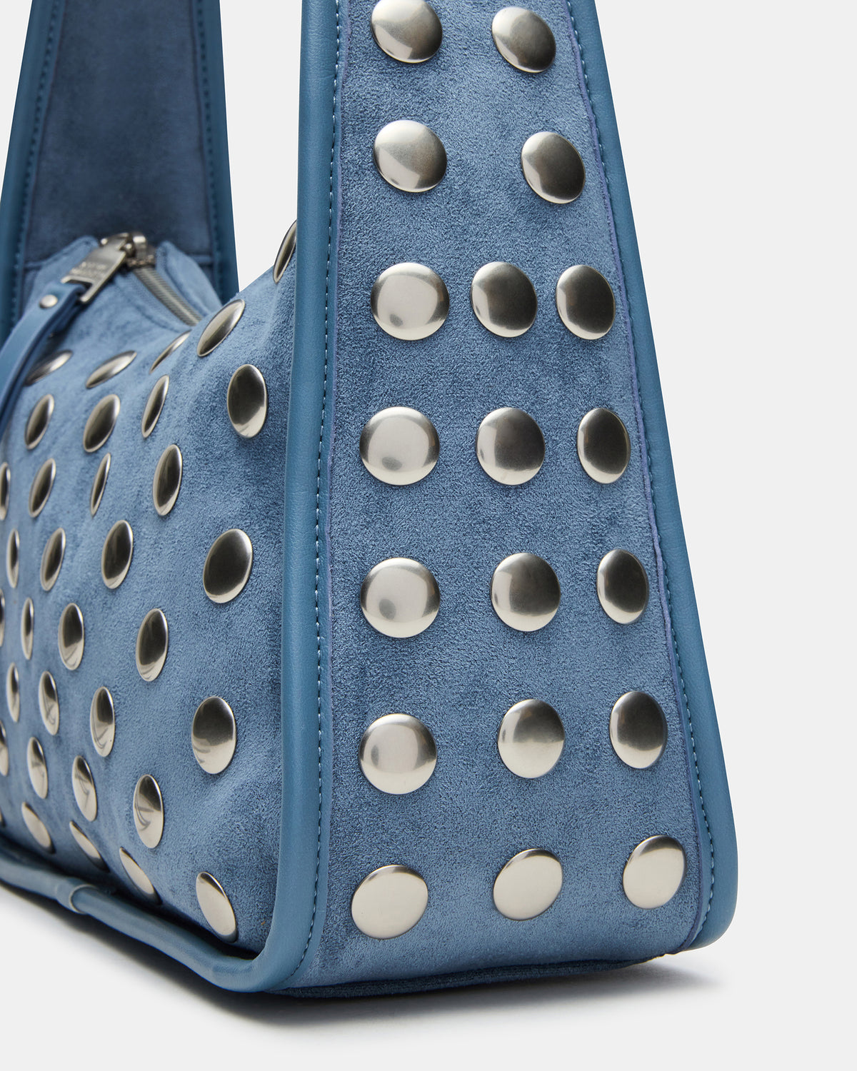 CHEYANN Bag Light Blue Hobo Dome-Studded Shoulder Strap Women's Handbag