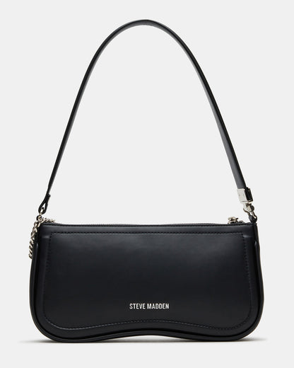 ANGEL Bag Black Top-Zipper Structured Shoulder Strap Handbag