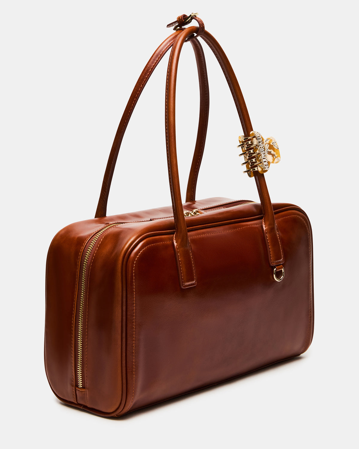 CANDICE Bag Rust Shoulder Strap Box Satchel Handbag