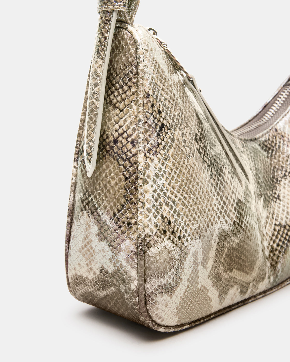 SMITH Bag Silver Snake Asymmetric Shoulder Handbag