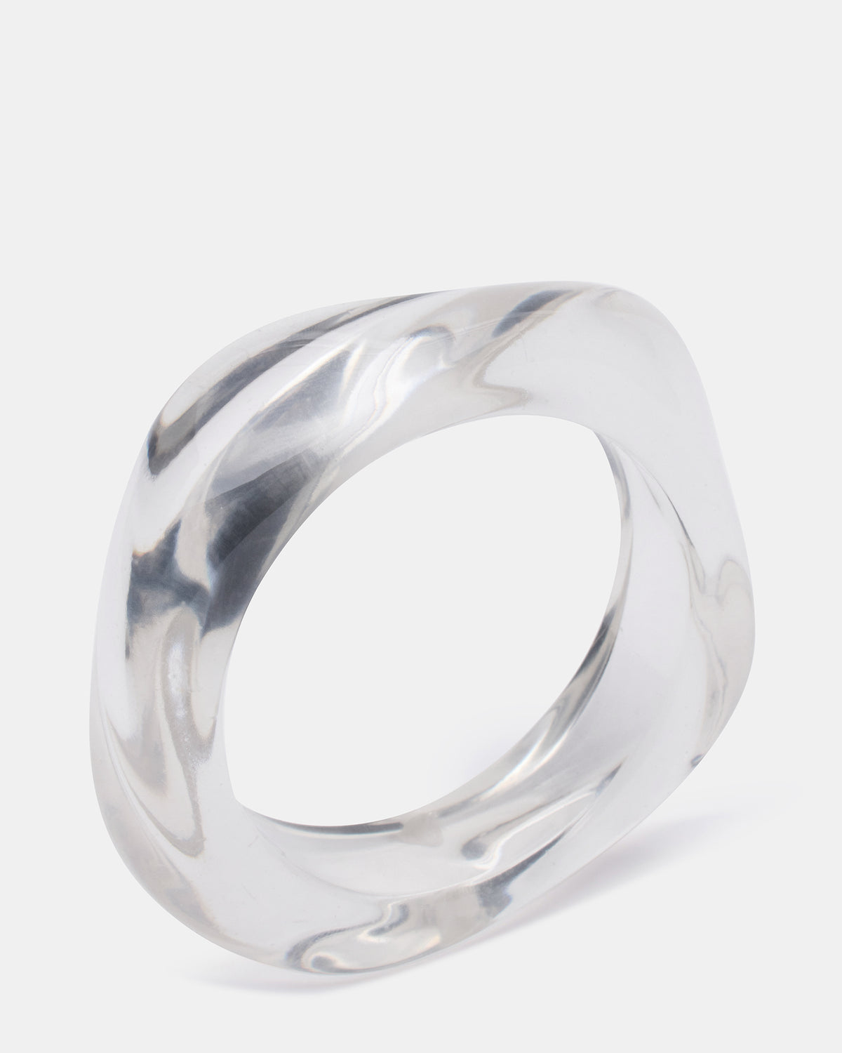CURVED RETRO BRACELET Clear Women's Bangle Bracelet
