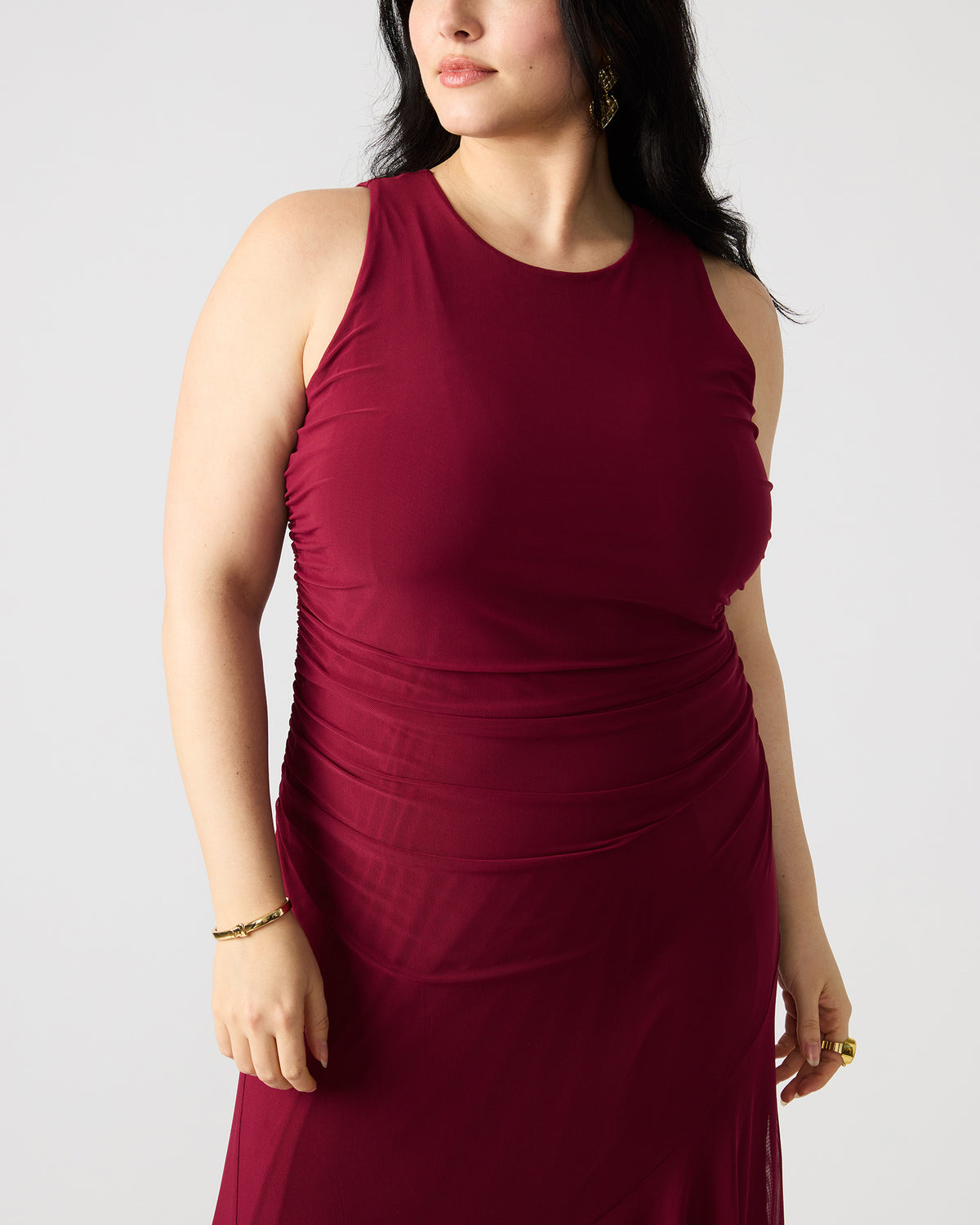 LANEY Red Women's Sleeveless Flowy Dress
