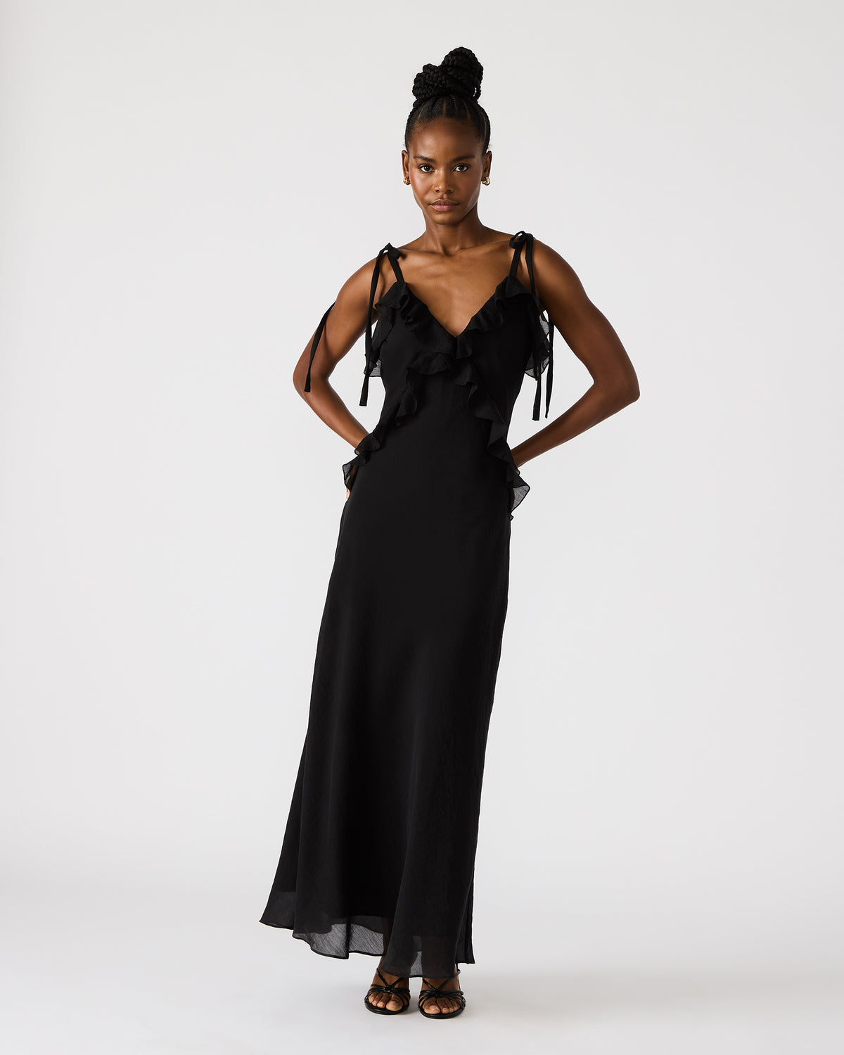 ADALINA Black Women's Maxi Dress