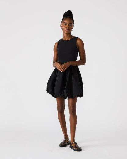 PALERMO Black Women's Mini Bubble-Hem Dress