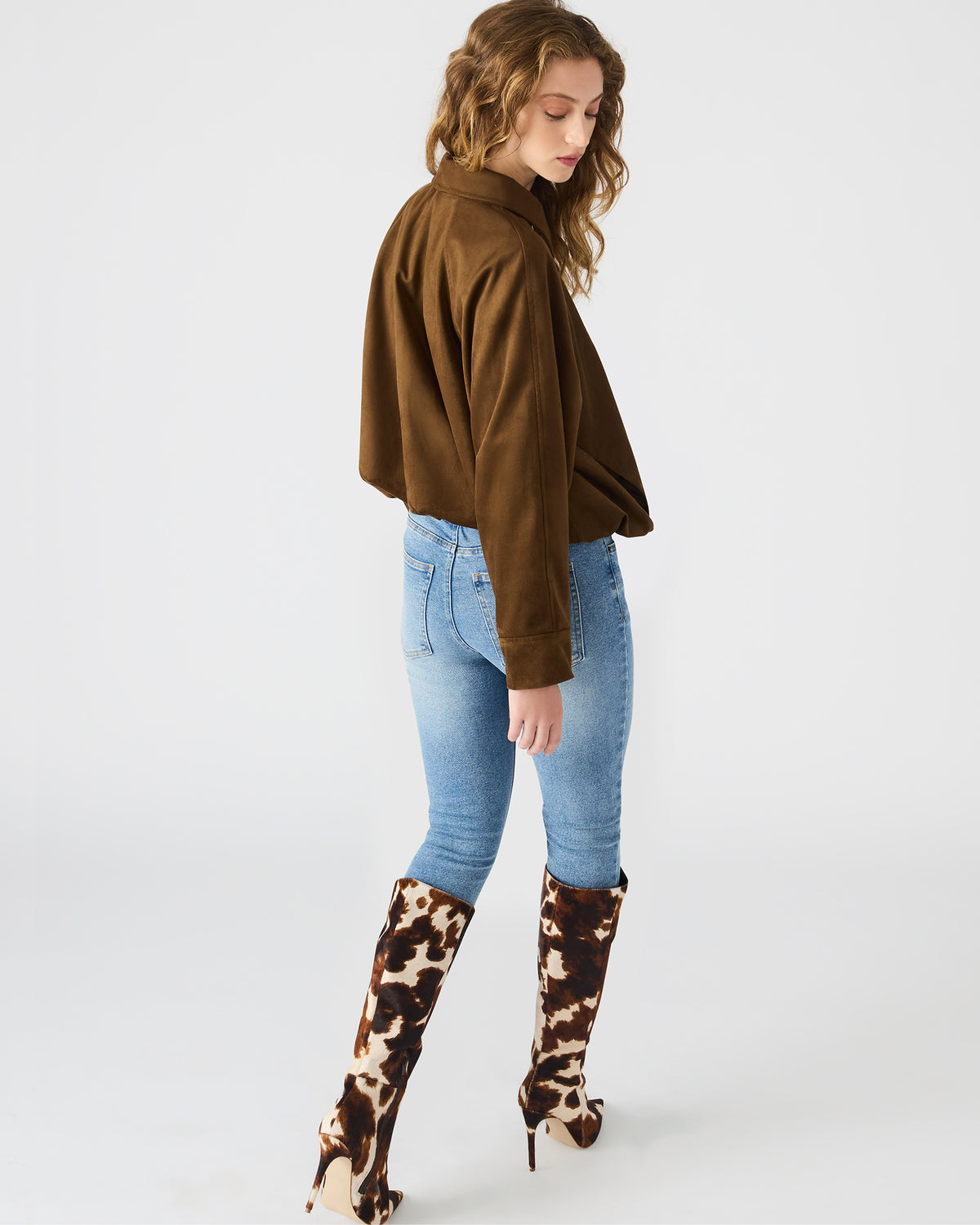 MACKEY Chestnut Long-Sleeved Zip-Up Women's Jacket