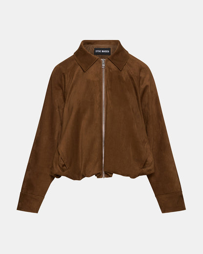 MACKEY Chestnut Long-Sleeved Zip-Up Women's Jacket