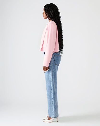 SERENEA Powder Puff Women's Long-Sleeved Open-Front Blazer