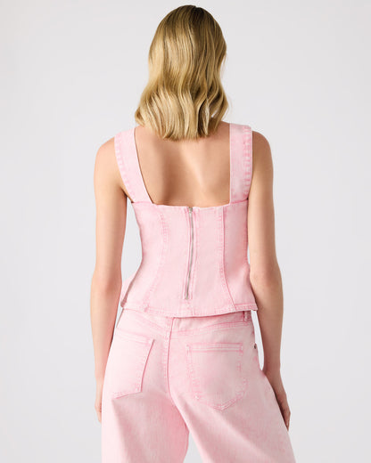 PENELOPI Denim Ruffle Fabric Women's Tank Top