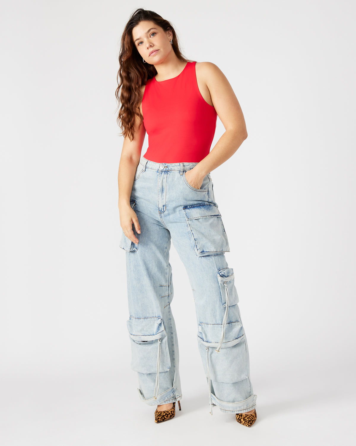 NICO Red Women's Contour Stretch Bodysuit