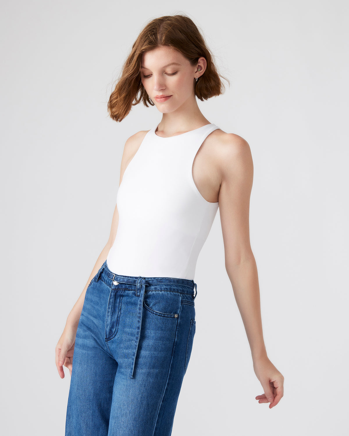 NICO White Women's Contour Stretch Bodysuit