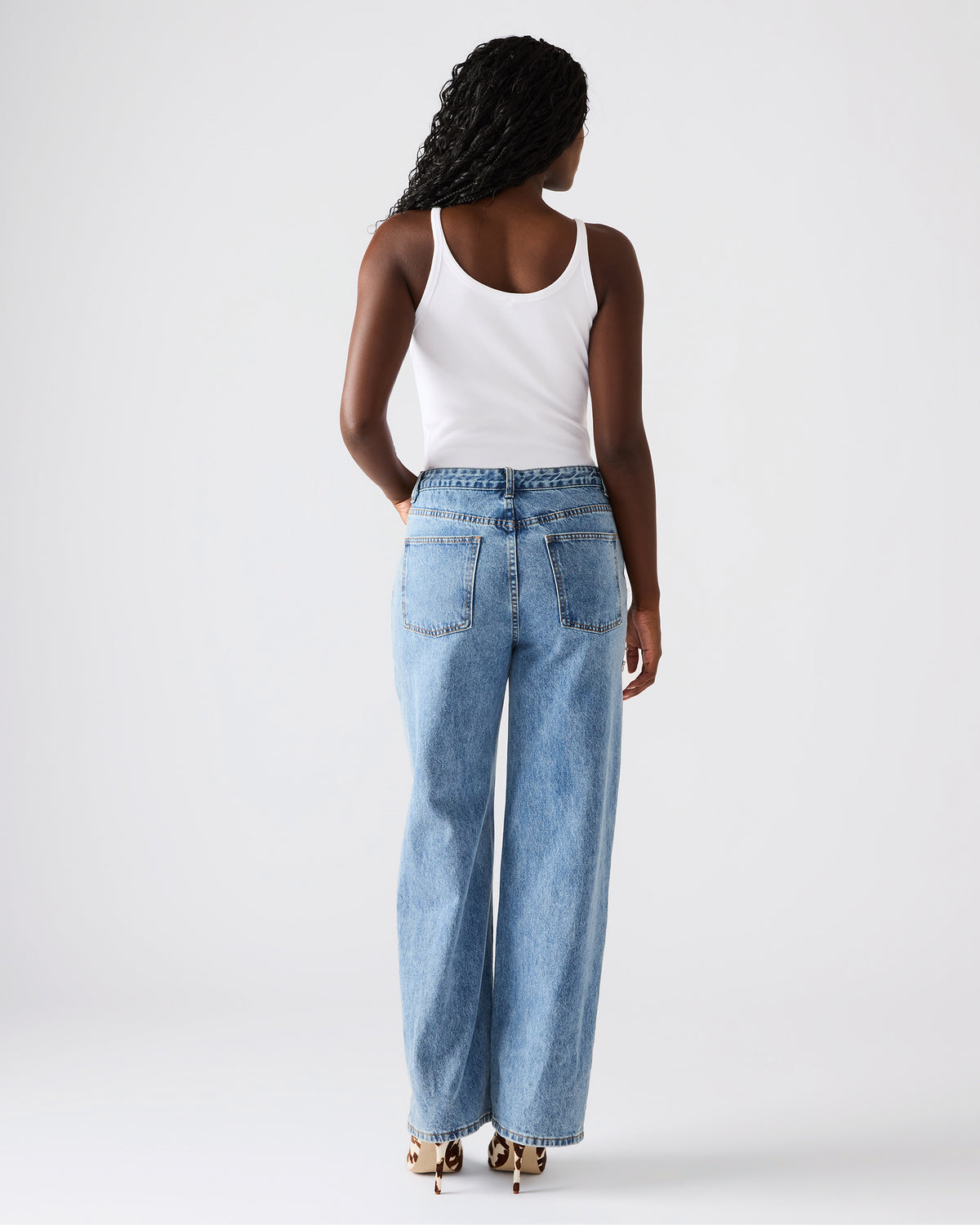 TAYLOR Jean Rhinestone Women's Cutout Jeans