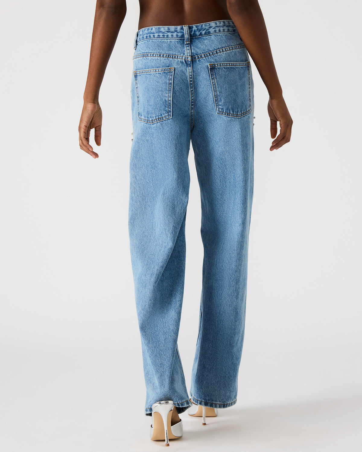 TAYLOR Jean Rhinestone Women's Cutout Jeans