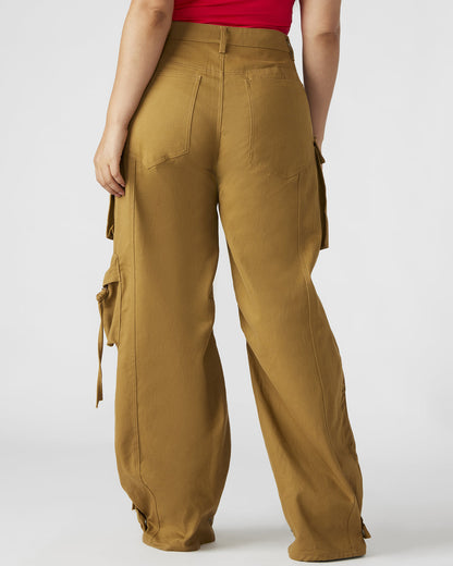 DUO Khaki Women's Utility Cargo Pants