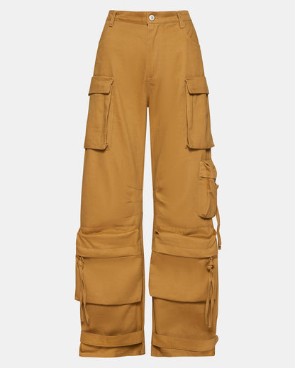 DUO Khaki Women's Utility Cargo Pants