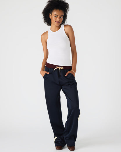 DAISY Midnight Athletic Tie-Front Matching Set Women's Pants