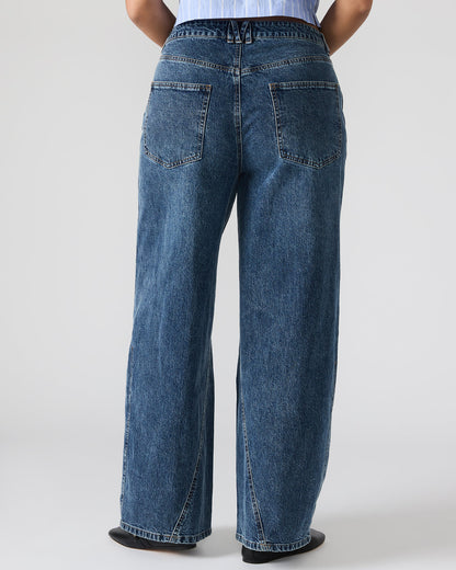 RORI Dark Navy Straight-Leg Denim Women's Bottoms