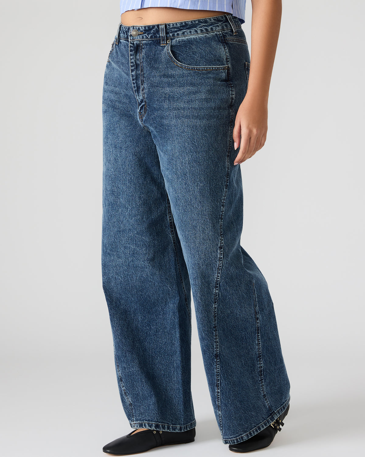RORI Dark Navy Straight-Leg Denim Women's Bottoms