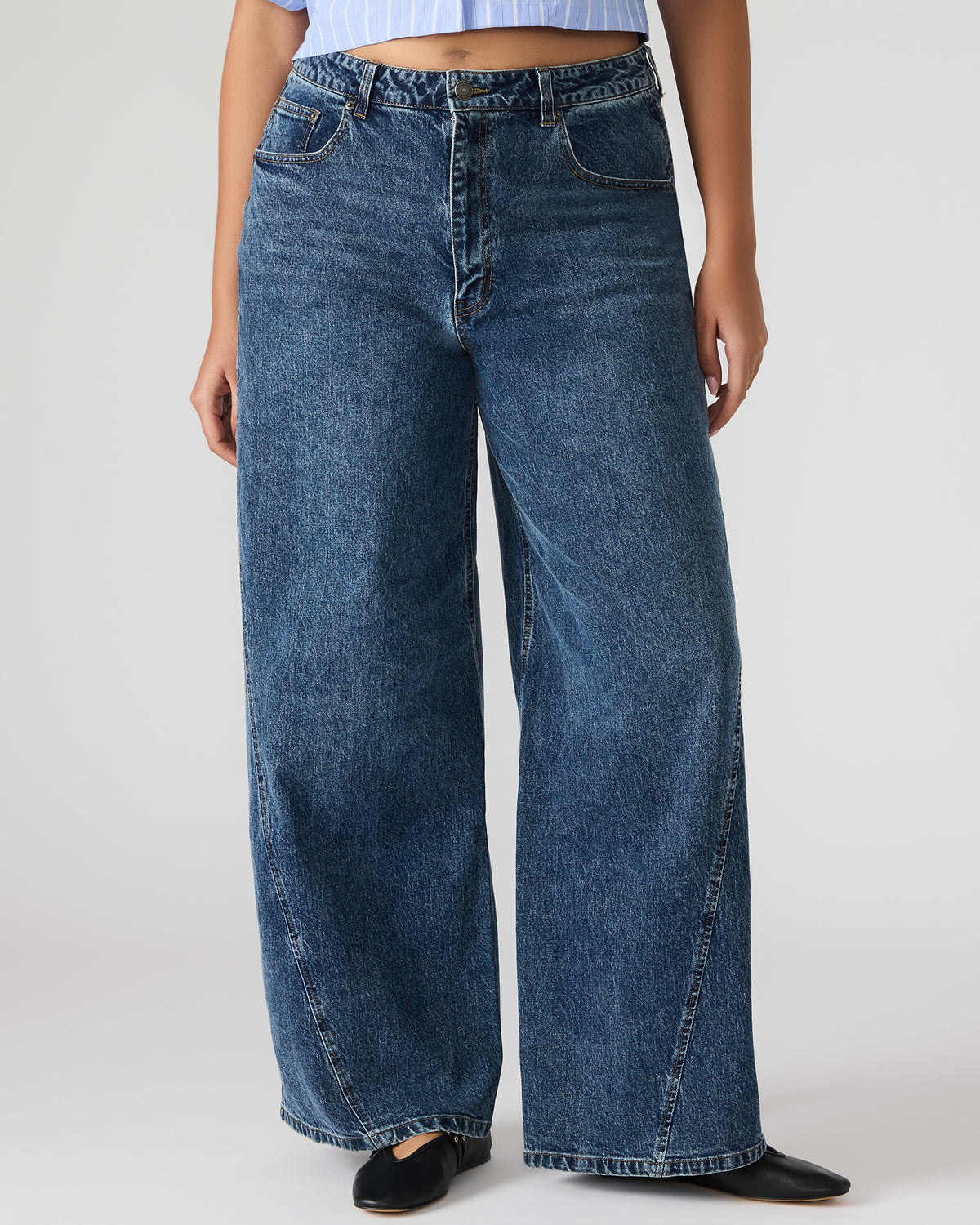 RORI Dark Navy Straight-Leg Denim Women's Bottoms