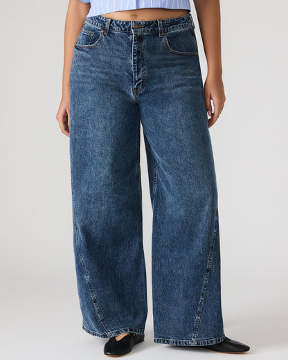RORI Dark Navy Straight-Leg Denim Women's Bottoms